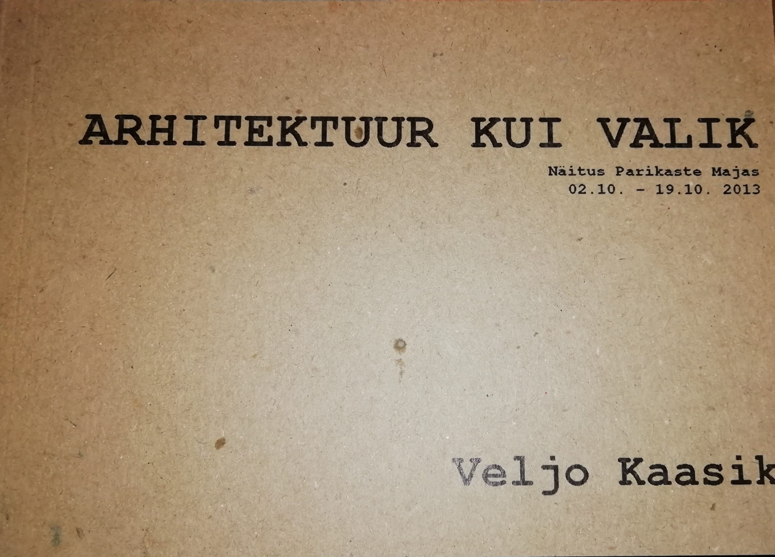 Arhitektuur kui valik