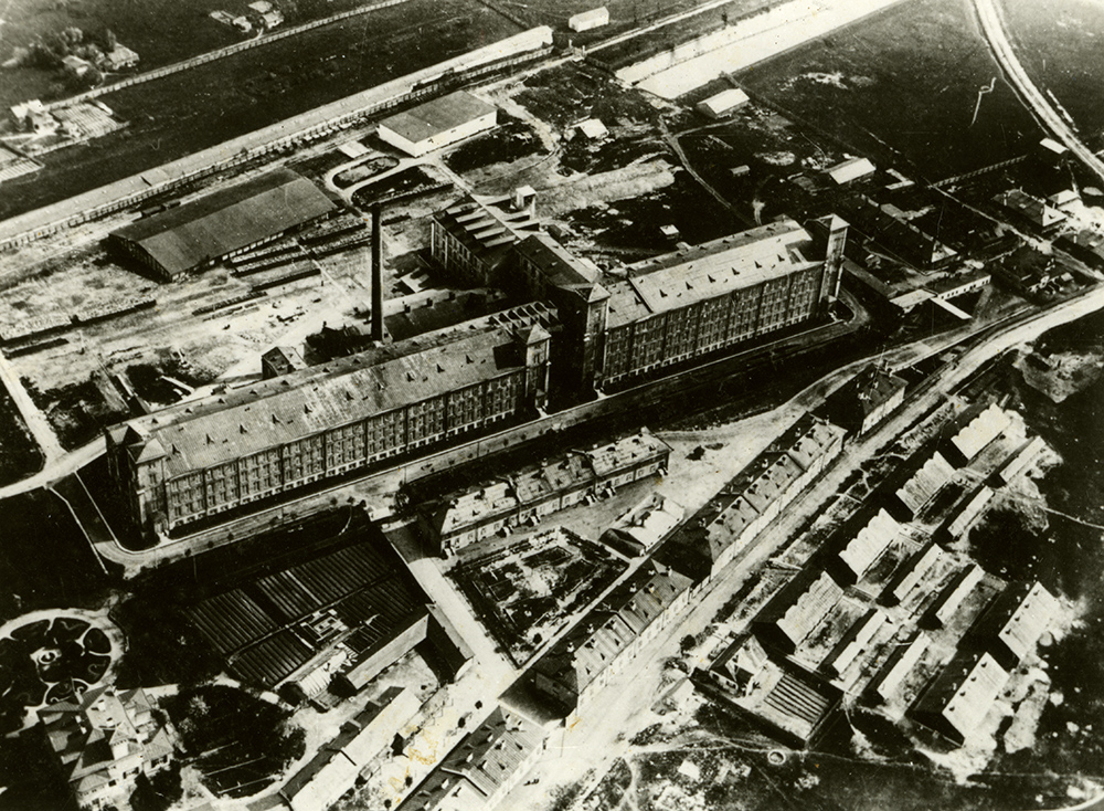 An old photo of a large manufactory