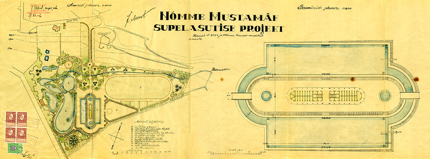 Site plan and pool plan (extract from drawing)