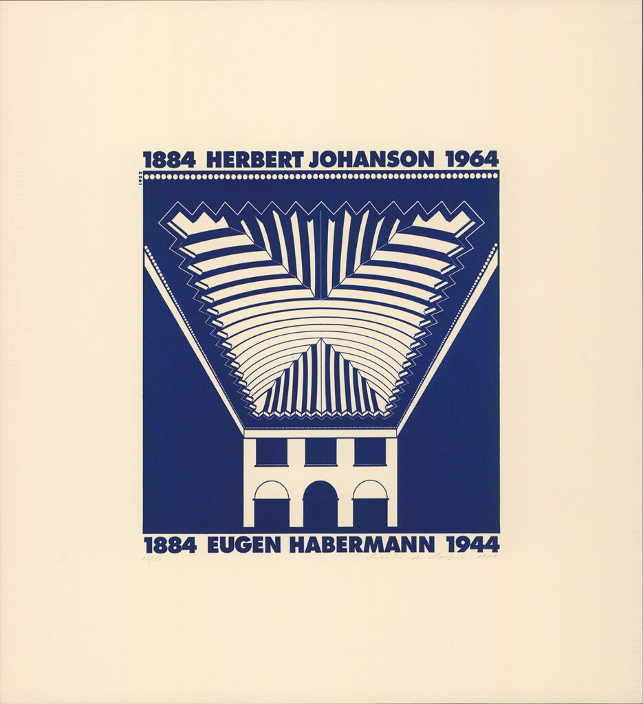 Herbert Johanson, Eugen Habermann. Riigikoguhoone (1920–1922)