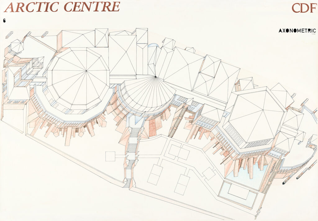 Competition entry for the Arctic Centre in Rovaniemi, 1982