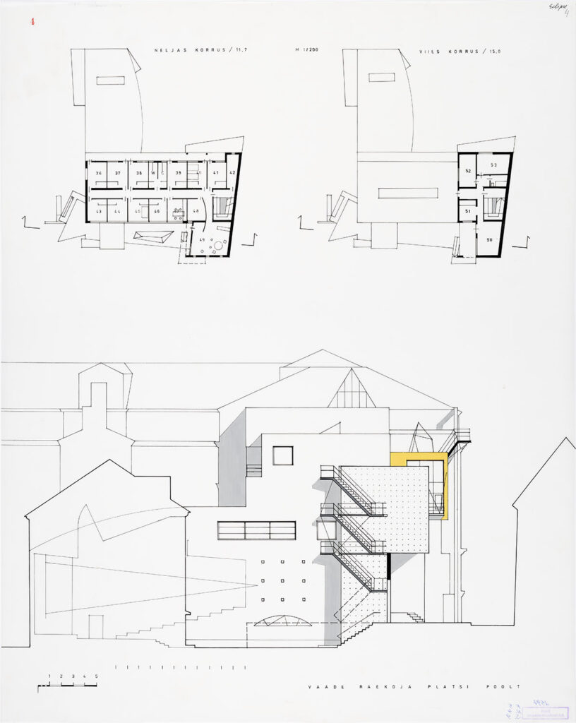 View from Town Hall Square, 4th and 5th floor plan.