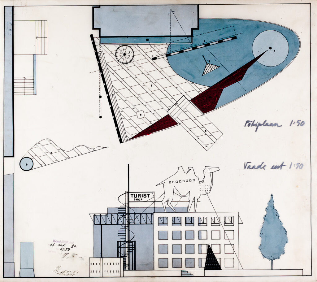Camel Park, ground plan and front view